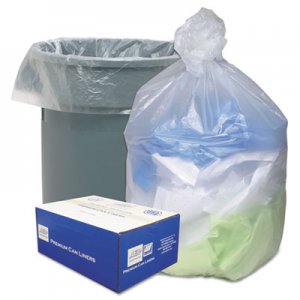 Ultra Plus High Density Can Liners, 40-45gal, 12 Microns, 40 x 48, Natural, 250/Carton WBIHD404812N WHD4812