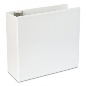 Universal Slant-Ring View Binder, 3 Rings, 5" Capacity, 11 x 8.5, White UNV20997