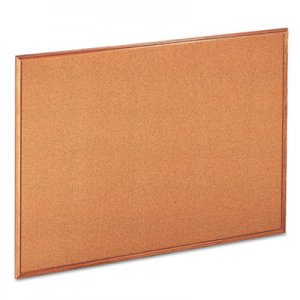 Universal Cork Board with Oak Style Frame, 48 x 36, Natural, Oak-Finished Frame UNV43604 43604-UNV