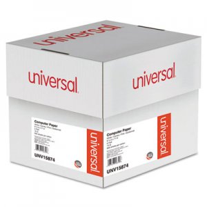 Universal Printout Paper, 4-Part, 15lb, 9.5 x 11, White/Canary/Pink/Buff, 900/Carton UNV15874