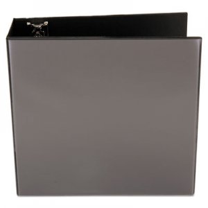 Universal Slant-Ring View Binder, 3 Rings, 4" Capacity, 11 x 8.5, Black UNV20995