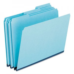Pendaflex Pressboard Expanding File Folders, 1/3-Cut Tabs, Legal Size, Blue, 25/Box PFX9300T13 9300T 1/3