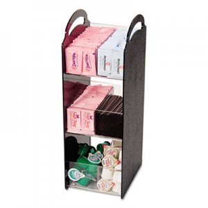 Vertiflex Commercial Grade Compact Condiment Organizer, 6 1/8w x 8d x 18h, Black VRTVFCT18 VFCT-18