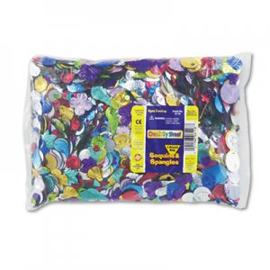 Creativity Street Sequins and Spangles Classroom Pack, Assorted Metallic Colors, 1 lb/Pack CKC6118 6118