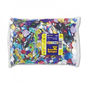 Creativity Street Sequins and Spangles Classroom Pack, Assorted Metallic Colors, 1 lb/Pack CKC6118 6118