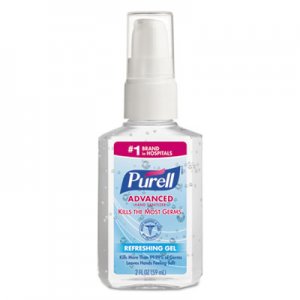 PURELL Advanced Gel Hand Sanitizer, Refreshing Scent, 2 oz Pump Bottle, 24/Carton GOJ960624 9606-24