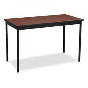 Barricks Utility Table, Rectangular, 48w x 24d x 30h, Walnut/Black BRKUT244830WA UT244830-WA