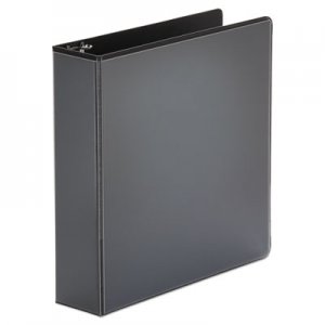 Universal Economy Round Ring View Binder, 3 Rings, 2" Capacity, 11 x 8.5, Black UNV20981