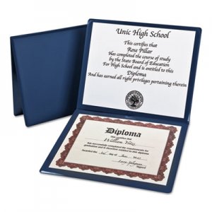 Oxford Diploma Cover, 12 1/2 x 10 1/2, Navy OXF44212 44212EE