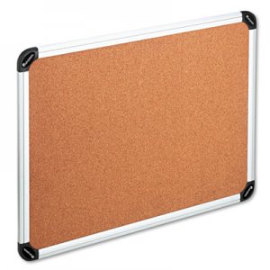 Universal Cork Board with Aluminum Frame, 48 x 36, Natural, Silver Frame UNV43714