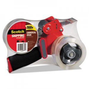 Scotch Packaging Tape Dispenser with 2 Rolls of Tape, 1.88" x 54.6yds MMM37502ST 3750-2-ST