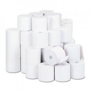 Universal Impact and Inkjet Print Bond Paper Rolls, 0.5" Core, 2.75" x 190 ft, White, 50/Carton UNV32000