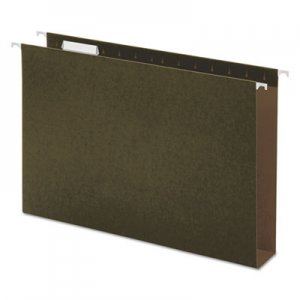 Universal Box Bottom Hanging File Folders, Legal Size, 1/5-Cut Tab, Standard Green, 25/Box UNV14152