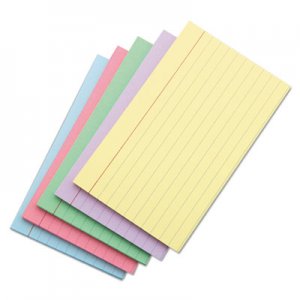 Universal Index Cards, 4 x 6, Blue/Salmon/Green/Cherry/Canary, 100/Pack UNV47236