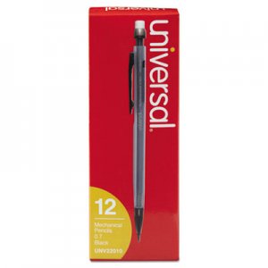 Universal Mechanical Pencil, 0.7 mm, HB (#2.5), Black Lead, Smoke Barrel, Dozen UNV22010