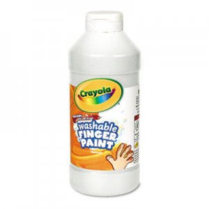 Crayola Washable Fingerpaint, White, 16 oz CYO551316053 551316053
