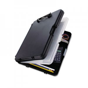 Saunders WorkMate II Storage Clipboard, 1/2" Capacity, Holds 8-1/2w x 12h, Black/Charcoal SAU00552 00552