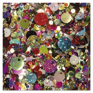 Creativity Street Sequins and Spangles, Assorted Metallic Colors, 4 oz/Pack CKC6114 6114