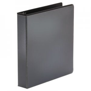 Universal Economy Round Ring View Binder, 3 Rings, 1.5" Capacity, 11 x 8.5, Black UNV20971