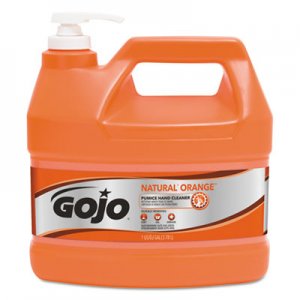 GOJO NATURAL ORANGE Pumice Hand Cleaner, Citrus, 1 gal Pump Bottle GOJ095504EA 0955-04