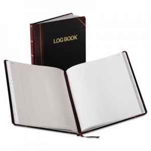 Boorum & Pease Log Book, Record Rule, Black/Red Cover, 150 Pages, 10 3/8 x 8 1/8 BORG21150R G21