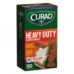 Curad Heavy Duty Bandages, Assorted Sizes, 30/Box MIICUR14924RB CUR14924RB