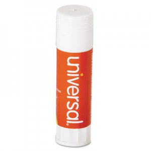 Universal Glue Stick, 0.74 oz, Applies and Dries Clear, 12/Pack UNV75750