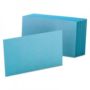 Oxford Unruled Index Cards, 4 x 6, Blue, 100/Pack OXF7420BLU 7420 BLU
