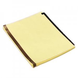 Universal Deluxe Preprinted Simulated Leather Tab Dividers with Gold Printing, 31-Tab, 1 to 31, 11 x 8.5, Buff