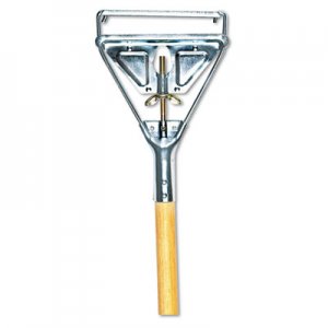 Boardwalk Quick Change Metal Head Mop Handle for No. 20 and Up Heads, 54" Wood Handle BWK605