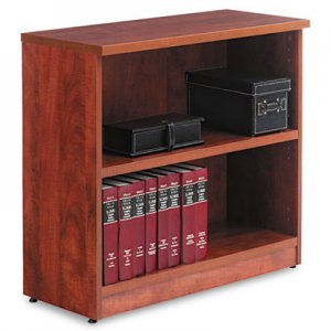 Alera Valencia Series Bookcase, Two-Shelf, 31 3/4w x 14d x 29 1/2h, Med Cherry ALEVA633032MC