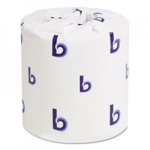 Boardwalk Two-Ply Toilet Tissue, Septic Safe, White, 4.5 x 3.75, 500 Sheets/Roll, 96 Rolls/Carton BWK6150