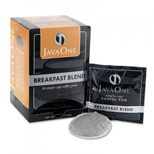 Java One Coffee Pods, Breakfast Blend, Single Cup, 14/Box JAV30220 39830106141