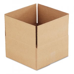 Genpak Fixed-Depth Shipping Boxes, Regular Slotted Container (RSC), 12" x 12" x 6", Brown Kraft, 25/Bundle UFS12126