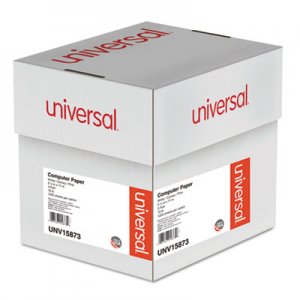 Universal Printout Paper, 3-Part, 15lb, 9.5 x 11, White/Canary/Pink, 1, 200/Carton UNV15873