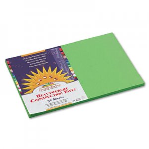 SunWorks Construction Paper, 58 lbs., 12 x 18, Bright Green, 50 Sheets/Pack PAC9607 9607