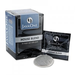 Java One Coffee Pods, House Blend, Single Cup, 14/Box JAV40300 39840306141