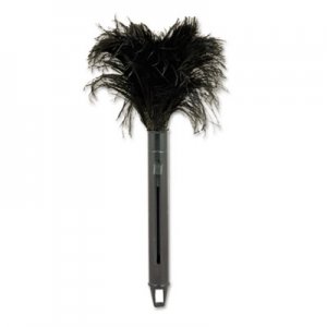 Boardwalk Retractable Feather Duster, Black Plastic Handle Extends 9" to 14" BWK914FD