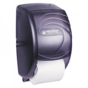 San Jamar Duett Standard Bath Tissue Dispenser, Oceans, 7 1/2 x 7 x 12 3/4, Black Pearl SJMR3590TBK
