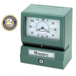 Acroprint Model 150 Analog Automatic Print Time Clock with Month/Date/0-23 Hours/Minutes ACP012070413 01-2070-413