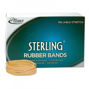Alliance Sterling Rubber Bands, Size 33, 0.03" Gauge, Crepe, 1 lb Box, 850/Box ALL24335 24335