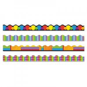 TREND Terrific Trimmers Border, 2 1/4 x 39" Panels, Color Collage Designs, 48/Set TEPT92908 T92908