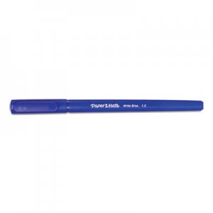 Paper Mate Write Bros. Stick Ballpoint Pen Value Pack, Medium 1mm, Blue Ink/Barrel, 60/Pack PAP4621501C 4621501C