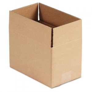 Genpak Fixed-Depth Shipping Boxes, Regular Slotted Container (RSC), 10" x 6" x 6", Brown Kraft, 25/Bundle UFS1066