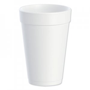 Dart Foam Drink Cups, 16oz, White, 25/Bag, 40 Bags/Carton DCC16J16 16J16