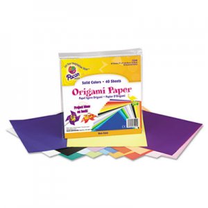 Pacon Origami Paper, 30 lbs., 9 x 9, Assorted Bright Colors, 40 Sheets/Pack PAC72200 72200