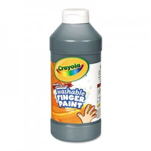 Crayola Washable Fingerpaint, Black, 16 oz CYO551316051 551316051