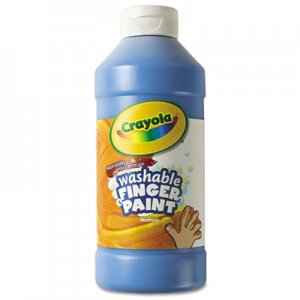 Crayola Washable Fingerpaint, Blue, 16 oz CYO551316042 551316042