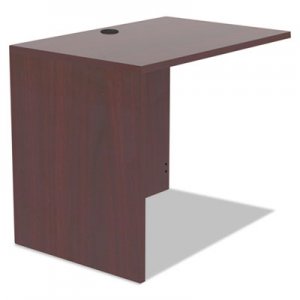 Alera Valencia Series Reversible Return/Bridge Shell, 35w x 23 5/8d, Mahogany ALEVA353624MY