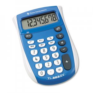 Texas Instruments TI-503SV Pocket Calculator, 8-Digit LCD TEXTI503SV 503SV/FBL/4L1/A